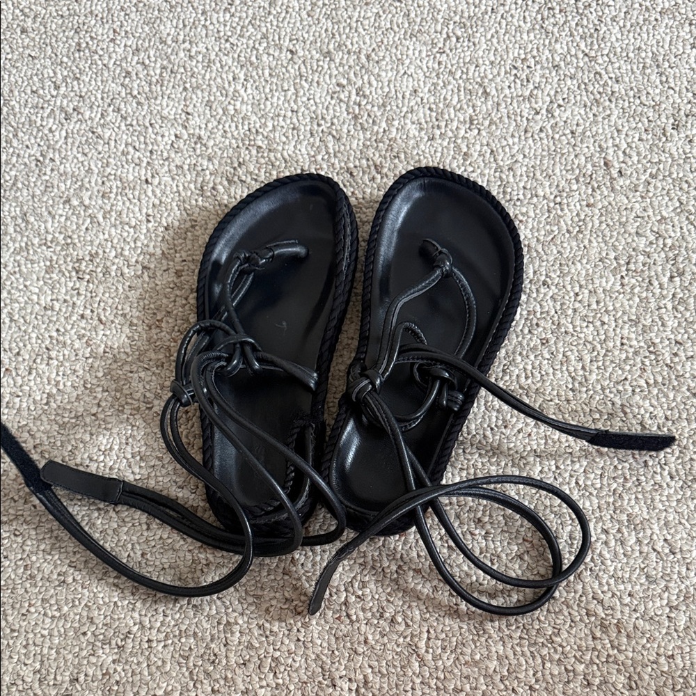 ASOS Black Strappy Sandals